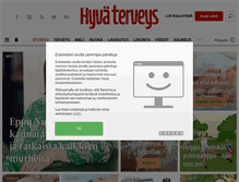 Tablet Screenshot of hyvaterveys.fi